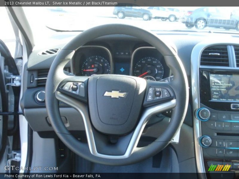 Silver Ice Metallic / Jet Black/Titanium 2013 Chevrolet Malibu LT
