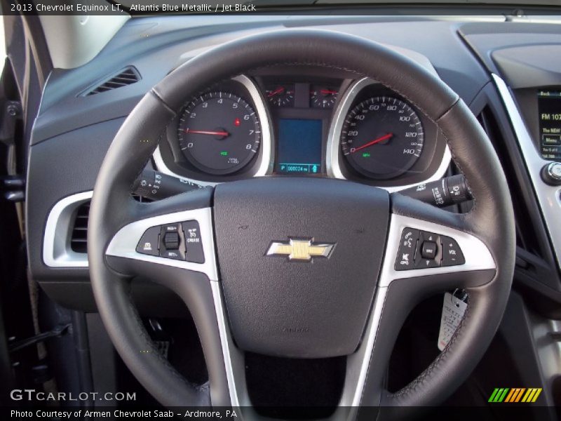 Atlantis Blue Metallic / Jet Black 2013 Chevrolet Equinox LT