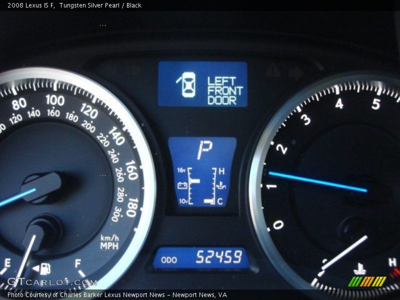 Tungsten Silver Pearl / Black 2008 Lexus IS F