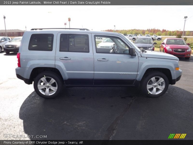 Winter Chill Pearl / Dark Slate Gray/Light Pebble 2013 Jeep Patriot Latitude