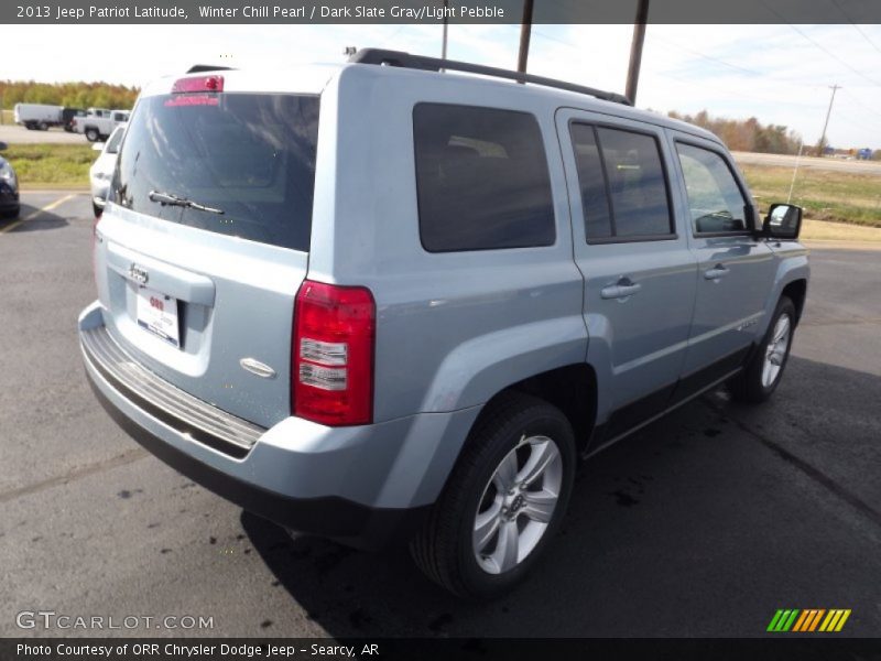 Winter Chill Pearl / Dark Slate Gray/Light Pebble 2013 Jeep Patriot Latitude