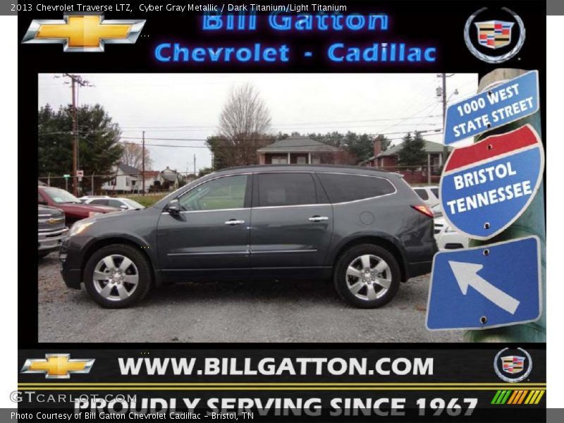 Cyber Gray Metallic / Dark Titanium/Light Titanium 2013 Chevrolet Traverse LTZ