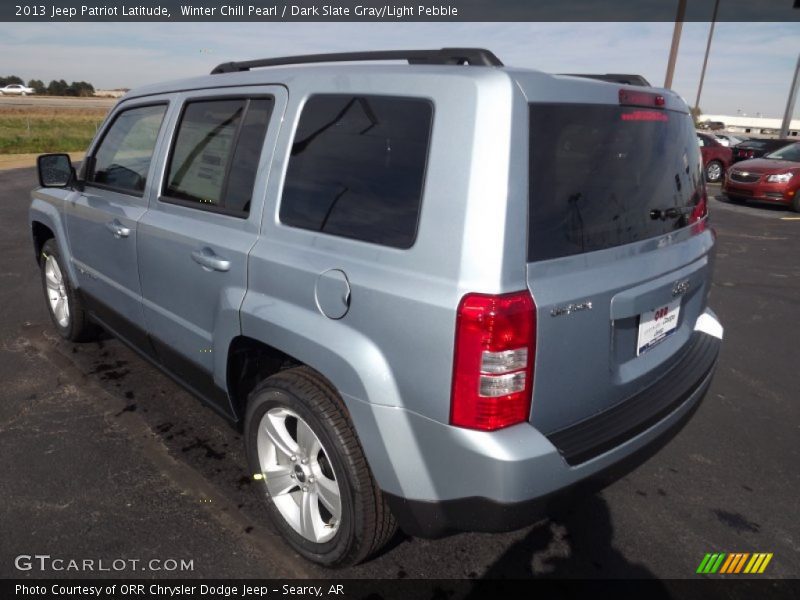 Winter Chill Pearl / Dark Slate Gray/Light Pebble 2013 Jeep Patriot Latitude