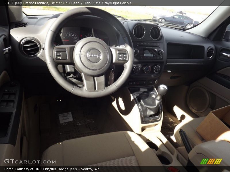 Winter Chill Pearl / Dark Slate Gray/Light Pebble 2013 Jeep Patriot Latitude