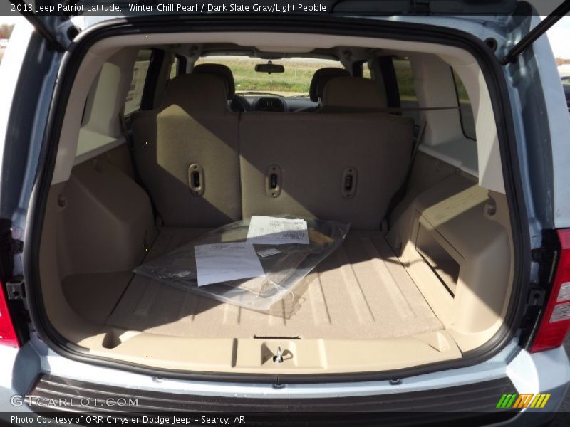 Winter Chill Pearl / Dark Slate Gray/Light Pebble 2013 Jeep Patriot Latitude
