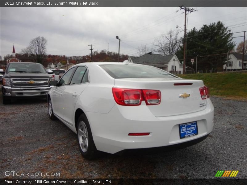 Summit White / Jet Black 2013 Chevrolet Malibu LT