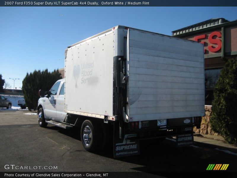 Oxford White / Medium Flint 2007 Ford F350 Super Duty XLT SuperCab 4x4 Dually