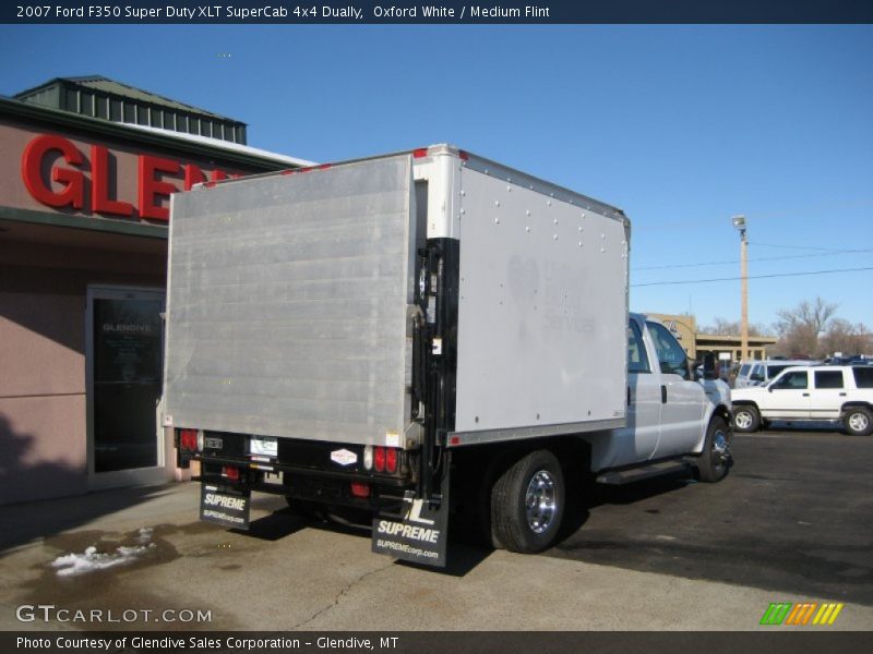 Oxford White / Medium Flint 2007 Ford F350 Super Duty XLT SuperCab 4x4 Dually