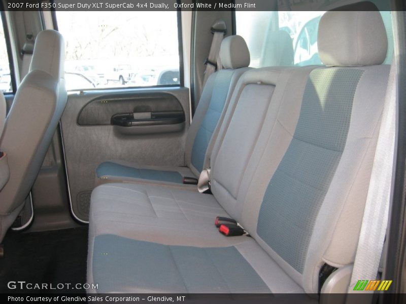Oxford White / Medium Flint 2007 Ford F350 Super Duty XLT SuperCab 4x4 Dually