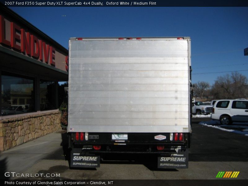 Oxford White / Medium Flint 2007 Ford F350 Super Duty XLT SuperCab 4x4 Dually