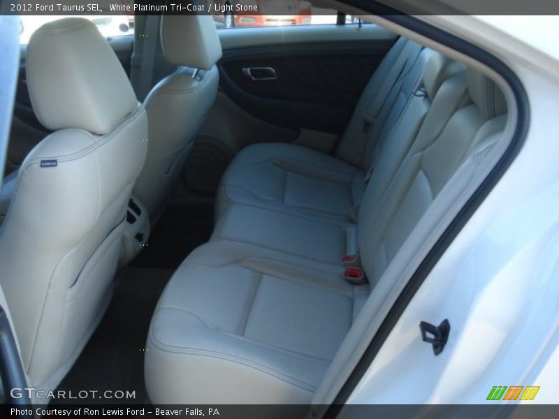 White Platinum Tri-Coat / Light Stone 2012 Ford Taurus SEL