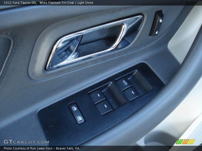 White Platinum Tri-Coat / Light Stone 2012 Ford Taurus SEL