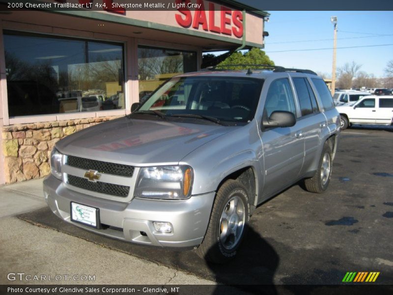 Silverstone Metallic / Light Gray 2008 Chevrolet TrailBlazer LT 4x4