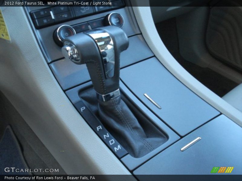White Platinum Tri-Coat / Light Stone 2012 Ford Taurus SEL