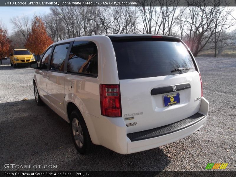 Stone White / Medium Slate Gray/Light Shale 2010 Dodge Grand Caravan SE