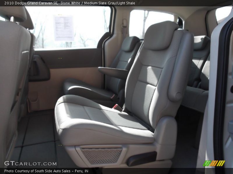 Stone White / Medium Slate Gray/Light Shale 2010 Dodge Grand Caravan SE