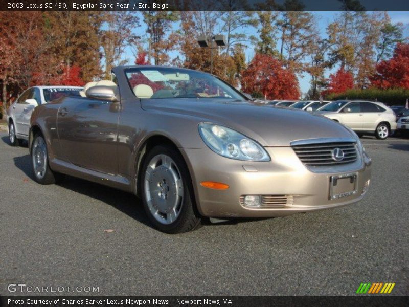 Egyptian Sand Pearl / Ecru Beige 2003 Lexus SC 430