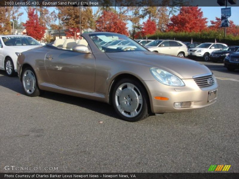 Egyptian Sand Pearl / Ecru Beige 2003 Lexus SC 430