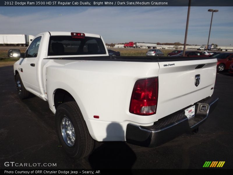 Bright White / Dark Slate/Medium Graystone 2012 Dodge Ram 3500 HD ST Regular Cab Dually