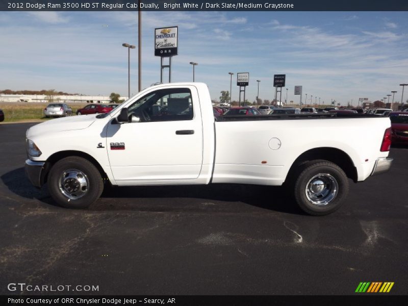 Bright White / Dark Slate/Medium Graystone 2012 Dodge Ram 3500 HD ST Regular Cab Dually