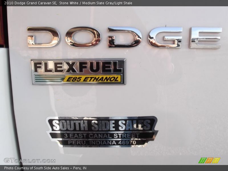 Stone White / Medium Slate Gray/Light Shale 2010 Dodge Grand Caravan SE