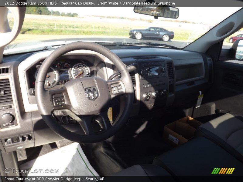 Bright White / Dark Slate/Medium Graystone 2012 Dodge Ram 3500 HD ST Regular Cab Dually