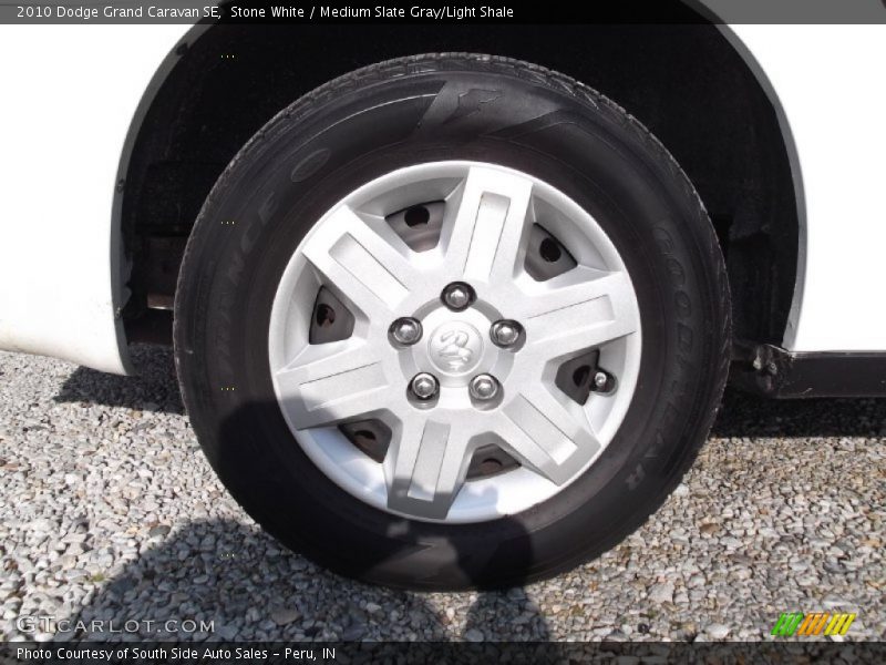Stone White / Medium Slate Gray/Light Shale 2010 Dodge Grand Caravan SE
