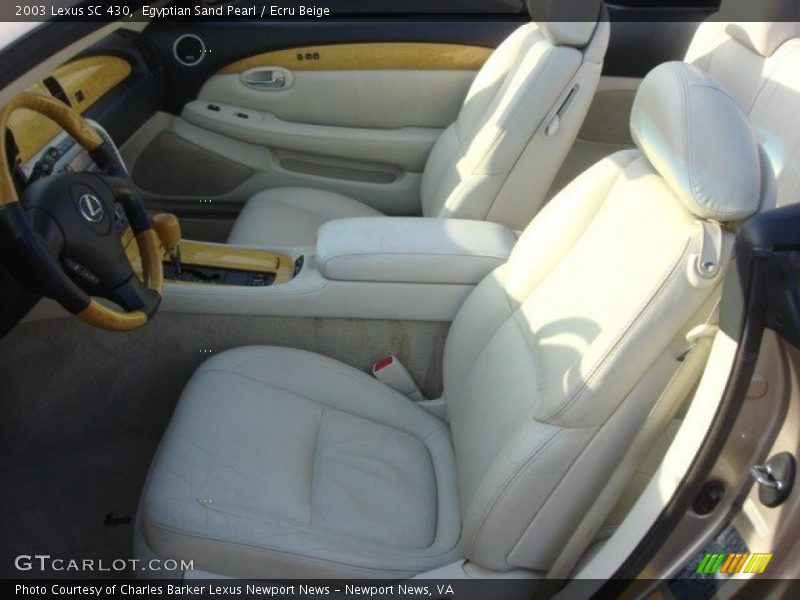  2003 SC 430 Ecru Beige Interior