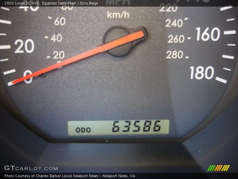 Egyptian Sand Pearl / Ecru Beige 2003 Lexus SC 430
