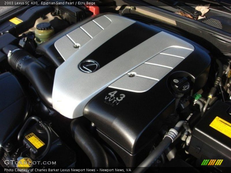  2003 SC 430 Engine - 4.3 Liter DOHC 32 Valve VVT-i V8
