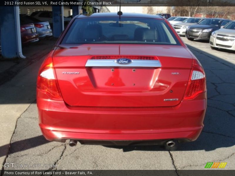 Red Candy Metallic / Charcoal Black 2012 Ford Fusion SEL V6