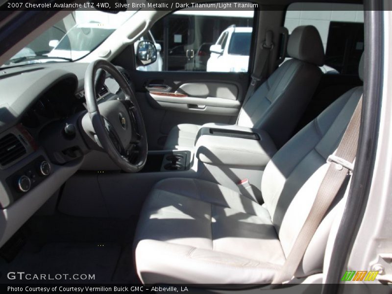 Silver Birch Metallic / Dark Titanium/Light Titanium 2007 Chevrolet Avalanche LTZ 4WD