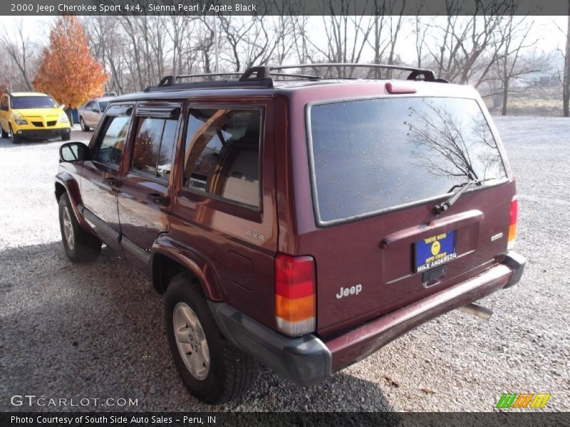 Sienna Pearl / Agate Black 2000 Jeep Cherokee Sport 4x4