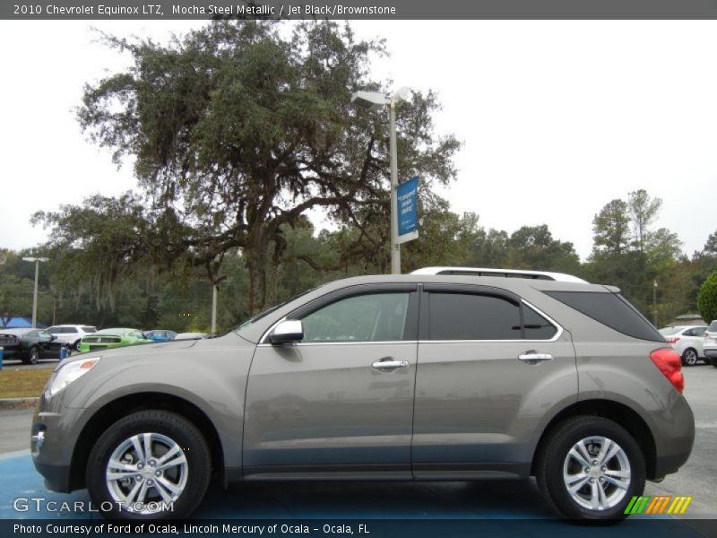 Mocha Steel Metallic / Jet Black/Brownstone 2010 Chevrolet Equinox LTZ