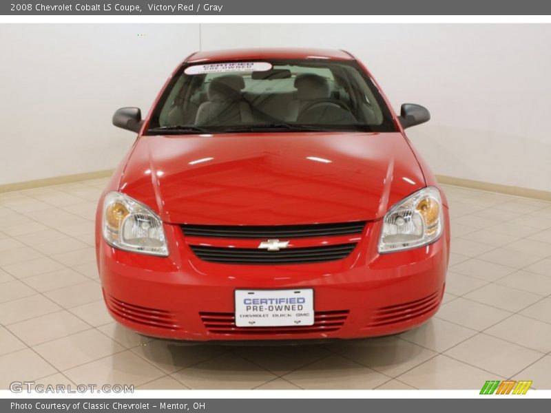 Victory Red / Gray 2008 Chevrolet Cobalt LS Coupe