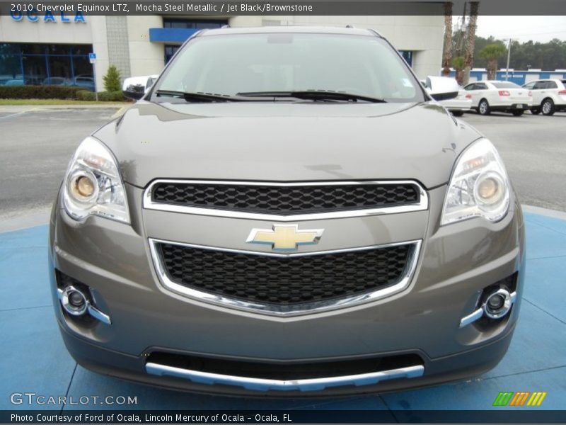 Mocha Steel Metallic / Jet Black/Brownstone 2010 Chevrolet Equinox LTZ