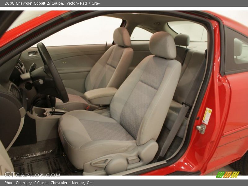 Victory Red / Gray 2008 Chevrolet Cobalt LS Coupe
