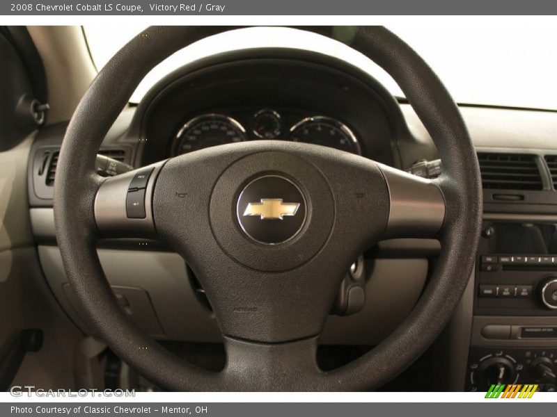 Victory Red / Gray 2008 Chevrolet Cobalt LS Coupe