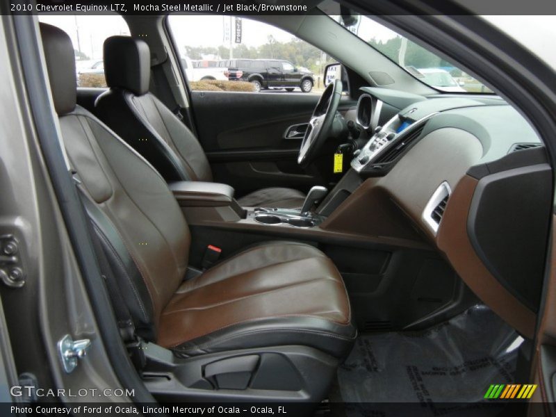 Mocha Steel Metallic / Jet Black/Brownstone 2010 Chevrolet Equinox LTZ