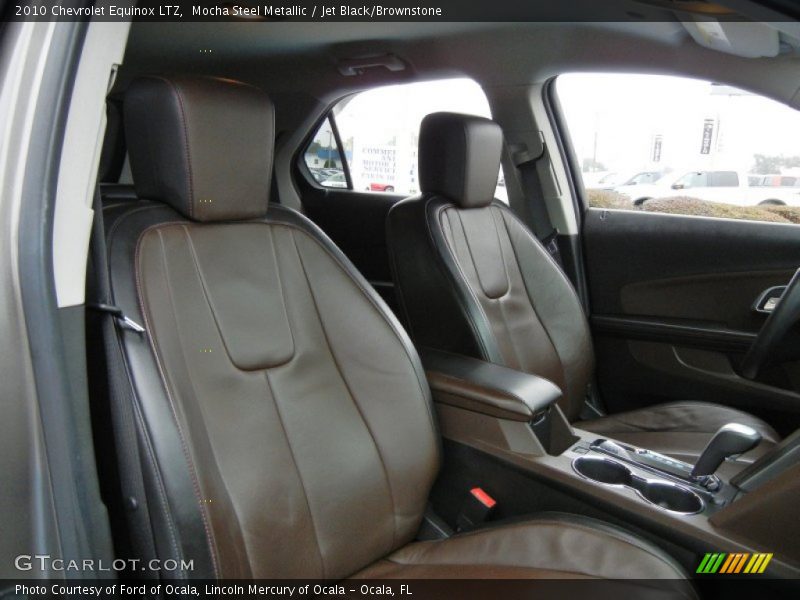 Mocha Steel Metallic / Jet Black/Brownstone 2010 Chevrolet Equinox LTZ