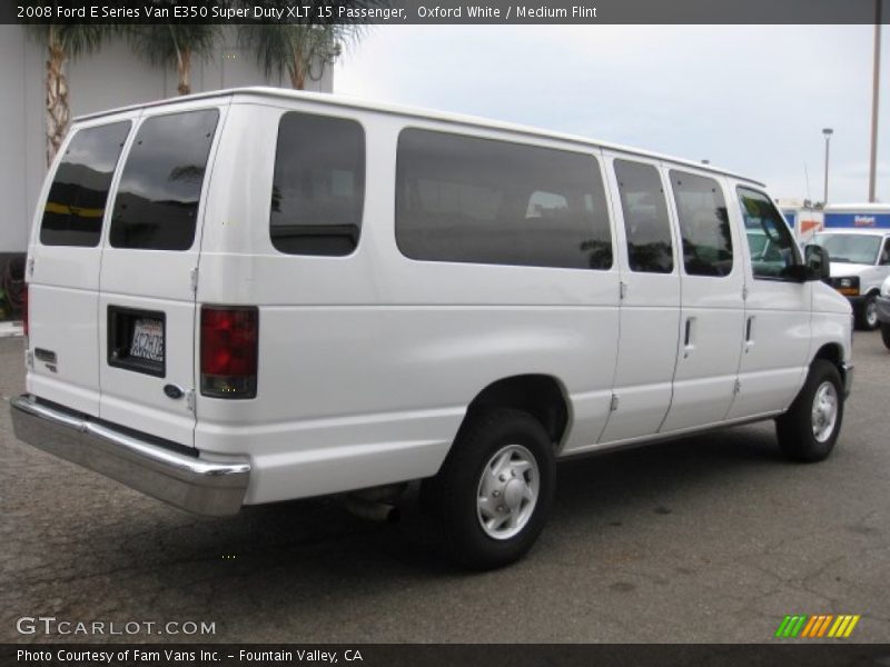 Oxford White / Medium Flint 2008 Ford E Series Van E350 Super Duty XLT 15 Passenger