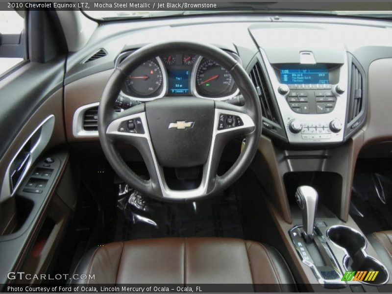 Mocha Steel Metallic / Jet Black/Brownstone 2010 Chevrolet Equinox LTZ