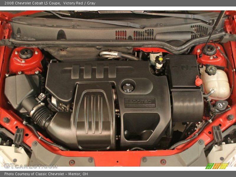 Victory Red / Gray 2008 Chevrolet Cobalt LS Coupe