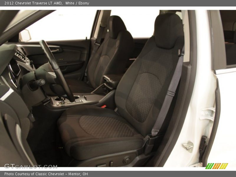 White / Ebony 2012 Chevrolet Traverse LT AWD