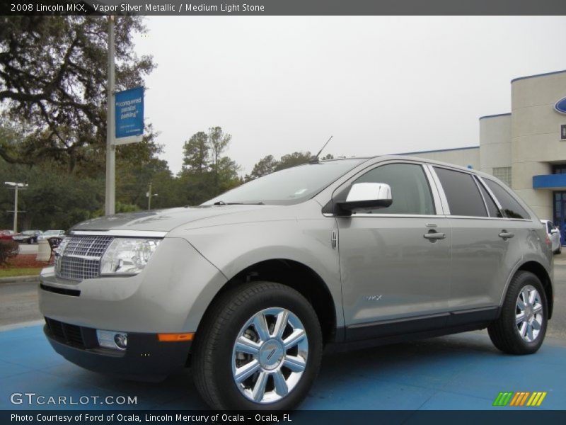 Vapor Silver Metallic / Medium Light Stone 2008 Lincoln MKX