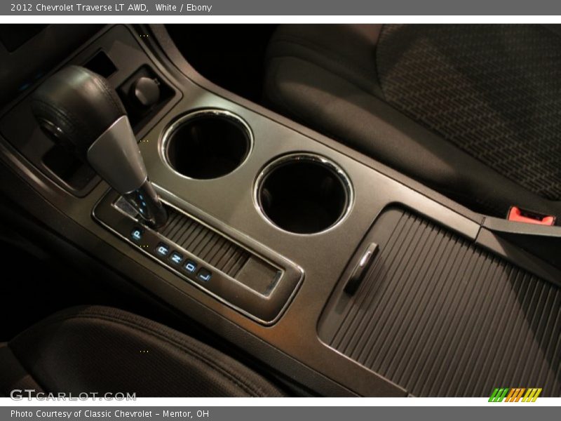 White / Ebony 2012 Chevrolet Traverse LT AWD