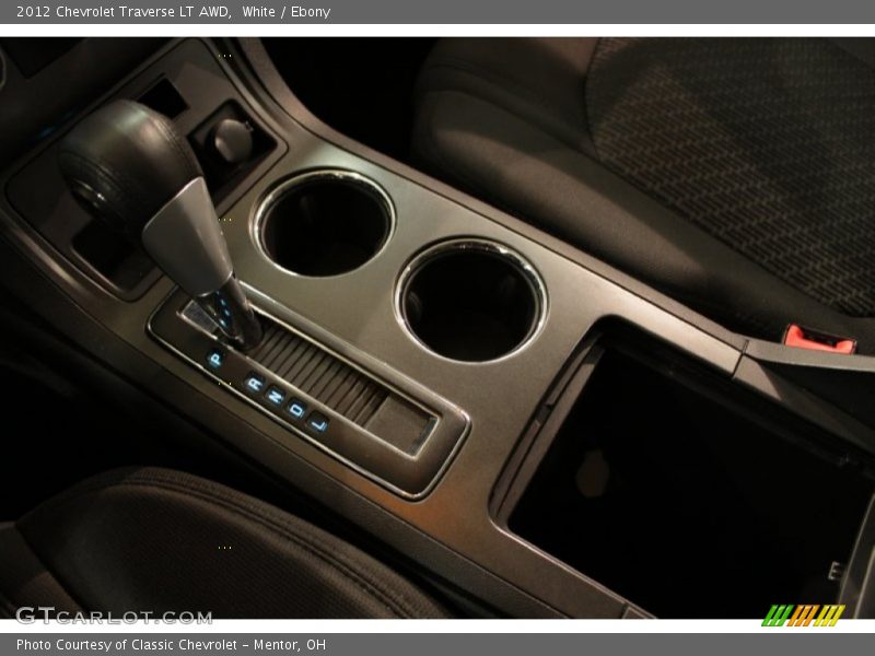 White / Ebony 2012 Chevrolet Traverse LT AWD