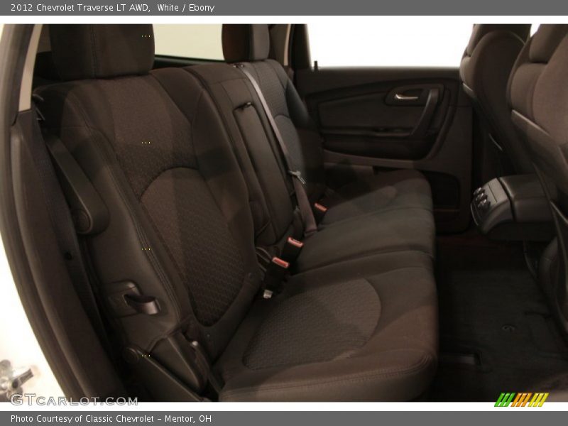 White / Ebony 2012 Chevrolet Traverse LT AWD
