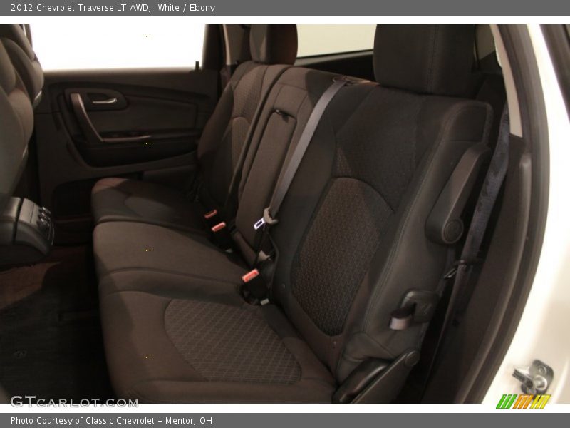 White / Ebony 2012 Chevrolet Traverse LT AWD