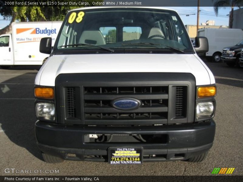 Oxford White / Medium Flint 2008 Ford E Series Van E250 Super Duty Cargo